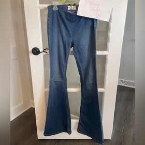 We The Free Dark Blue Flare Jeans